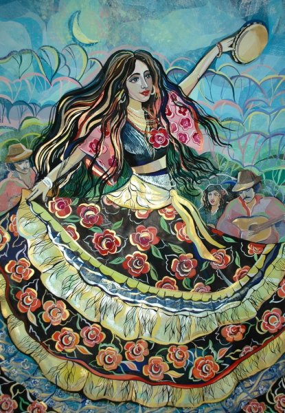 Цыганка живопись