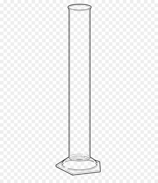 Зарисовка химических мерный цилиндр