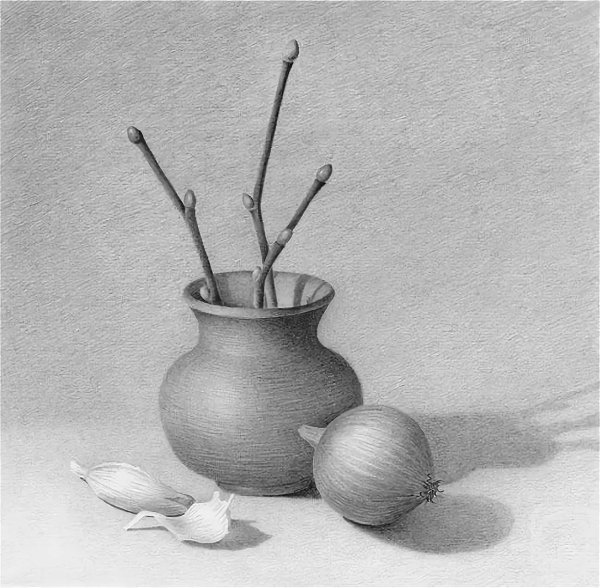 Композиционные зарисовки из предметов быта