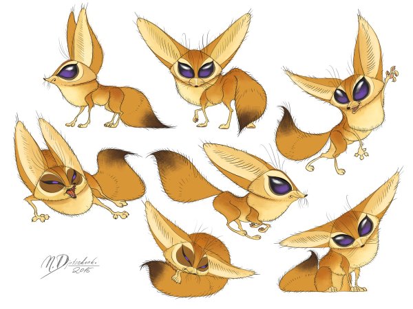 Фенек нарисованный