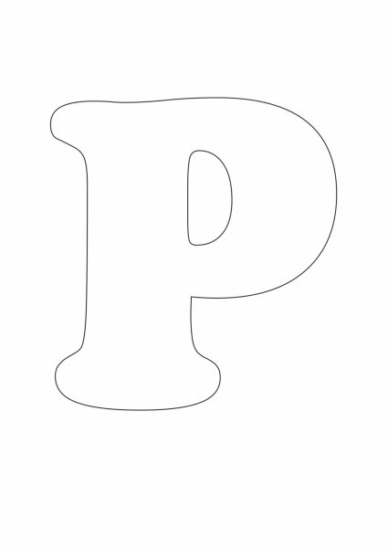 Трафарет букв для вырезания