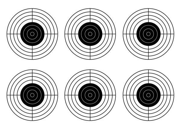 Мишени для пневматики а4 пристрелочная