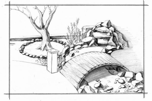 Ландшафт карандашом