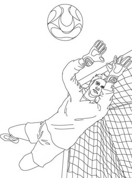 Раскраска Лев Яшин футболист