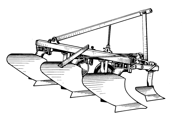 Плуг трёхкорпусный ПЛН 3.35 чертреж