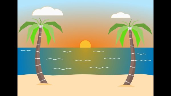 Аниме пляж фон