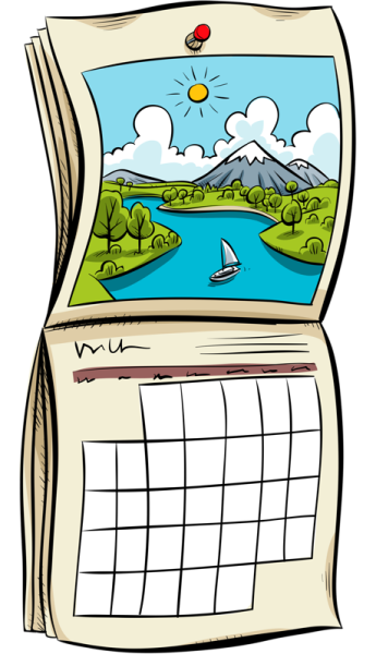 Календарь без фона