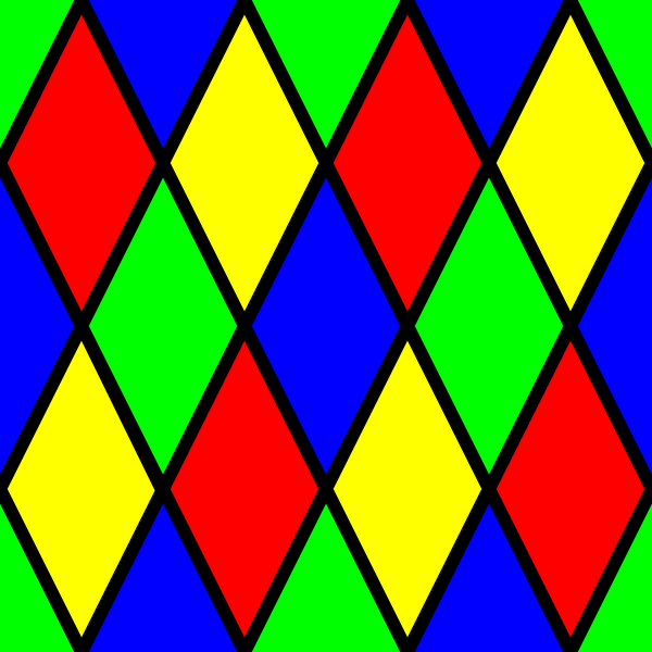 Геометрический орнамент в цвете