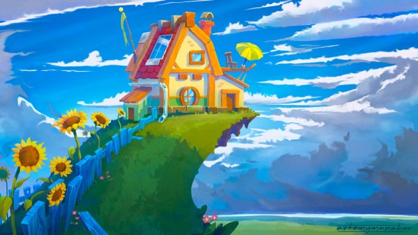 Нарисованные домав компьютерной грвфике