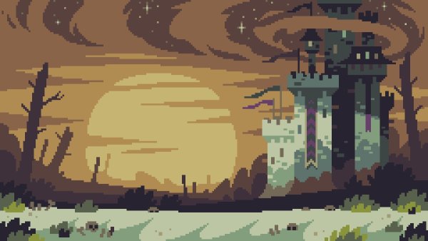 Пиксельный пейзаж