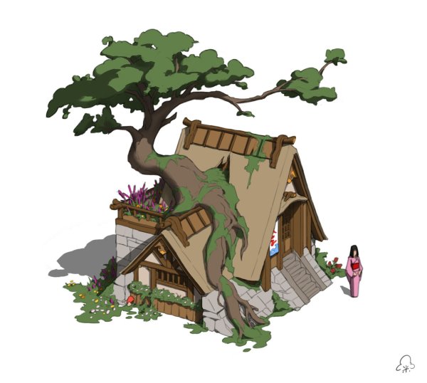 Дом 2d рисунок