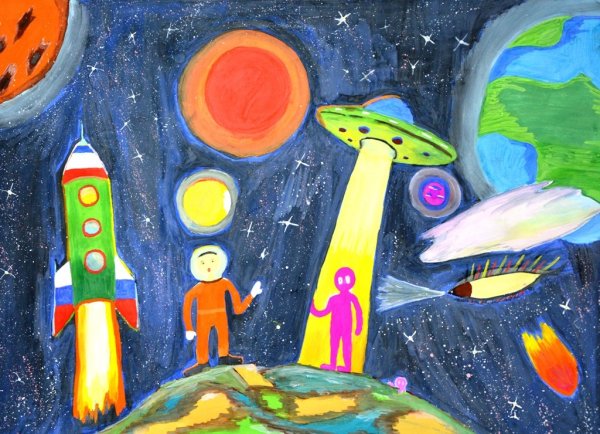 Космические дали рисунки