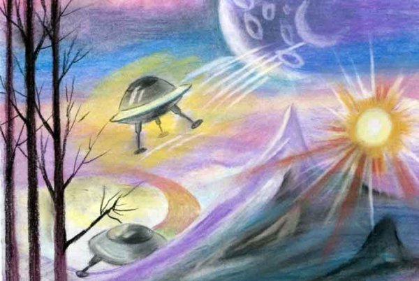 Рисование космос