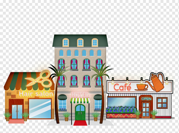 Нарисовать отель