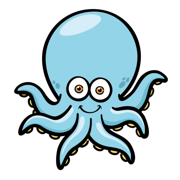 Осьминог вектор