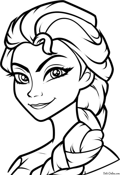 Раскраска Эльза