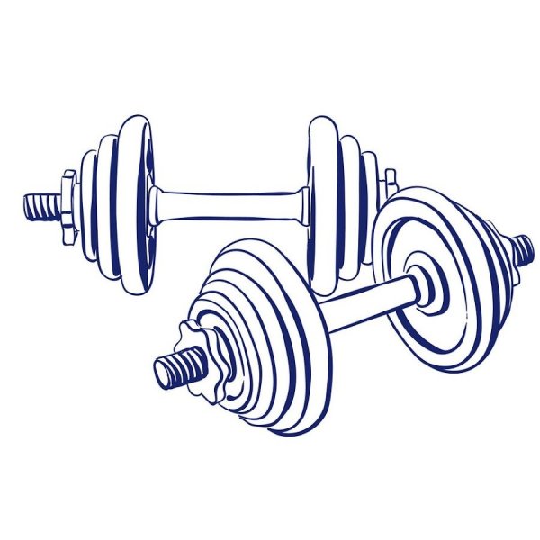 Гантели карандашом