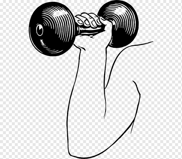 Гантеля нарисованная