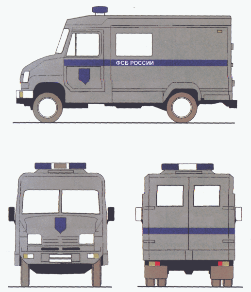 Цветографическая схема автомобилей ФСБ