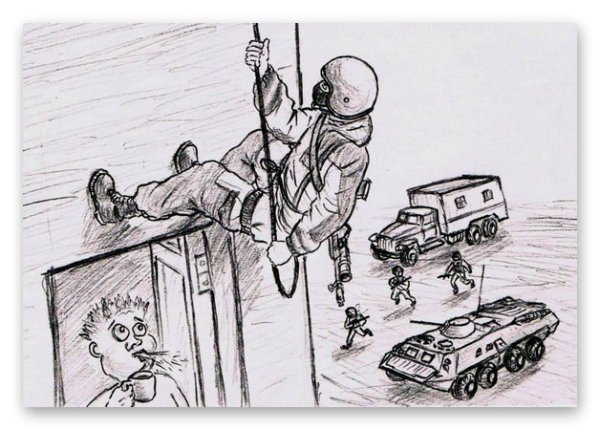 Рисунок на тему ФСБ