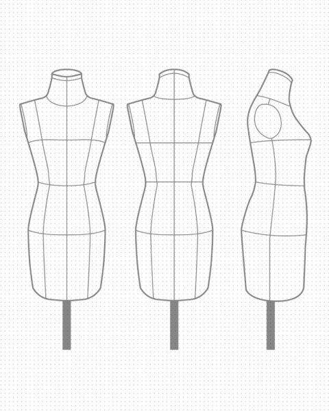 Эскиз манекена