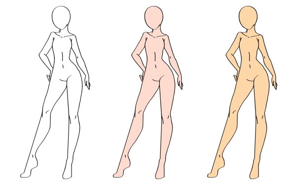 Манекен для рисования одежды