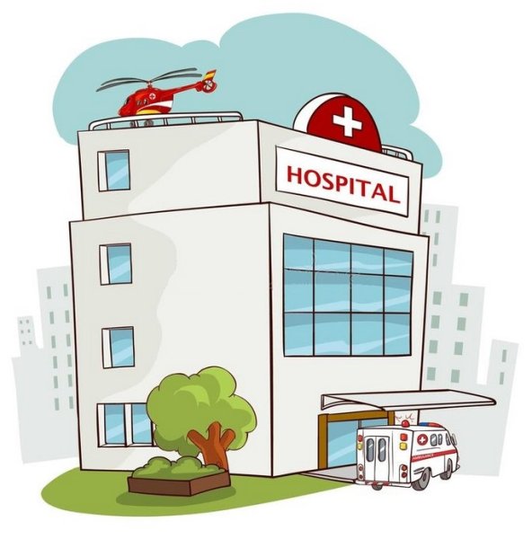 Больница рисунок