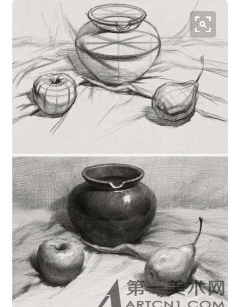 Академическое построение натюрморта