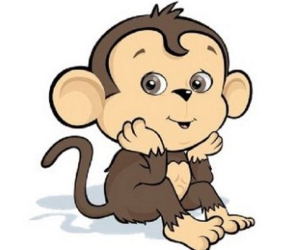 Обезьянка рисунок для детей