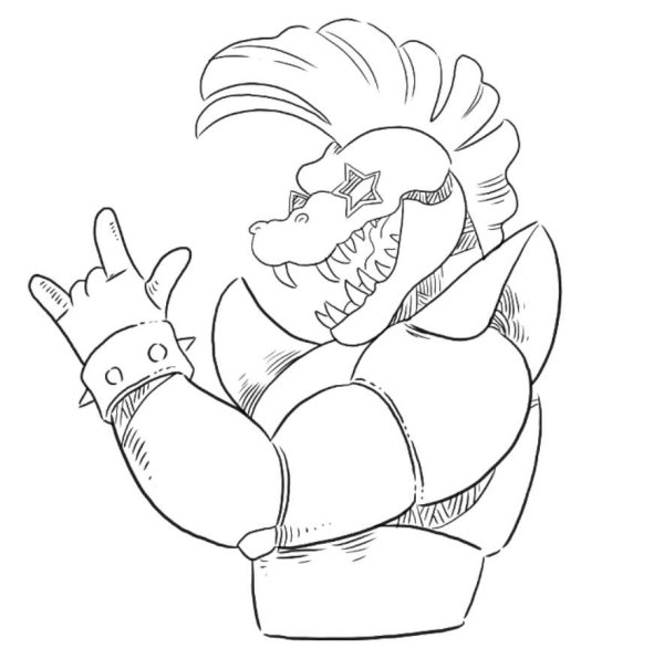 Раскраска ФНАФ 9 Монти