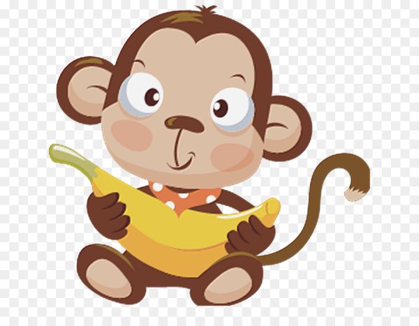 Иллюстрация про обезьянку