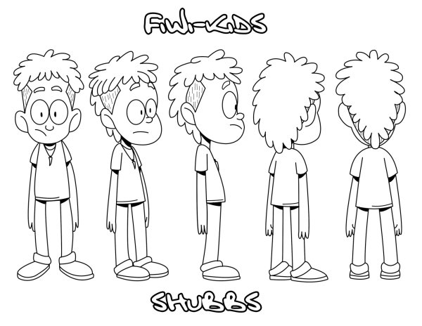 Character turnaround мальчик