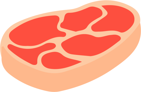 Нарисовать кусок мяса