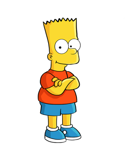 Барт симпсон порисовать