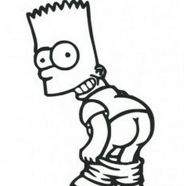 Барт симпсон с голой попой