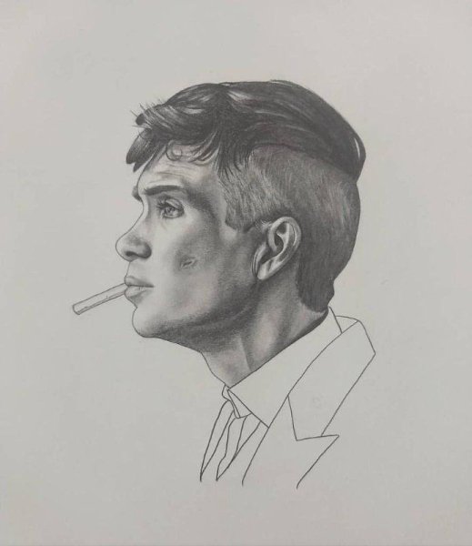 Томас Шелби портрет карандашом