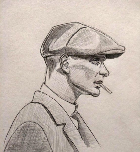 Рисунок лиц Томас Шелби