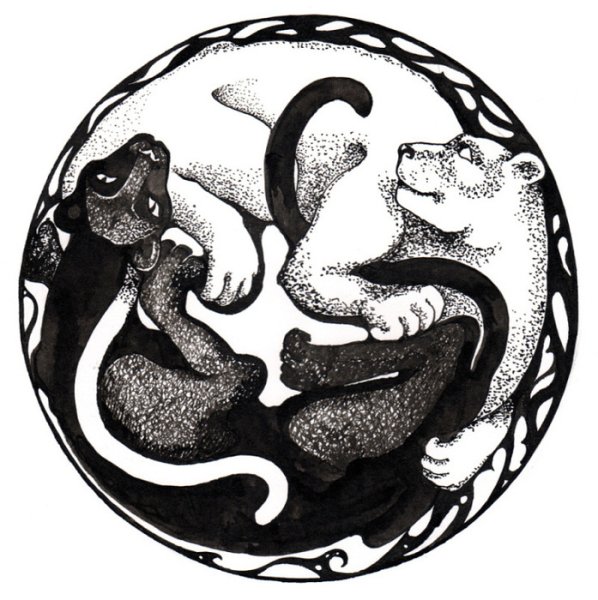 Композиция в круге животные