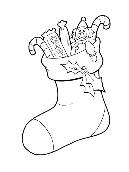 Новогодние носки рисование для детей