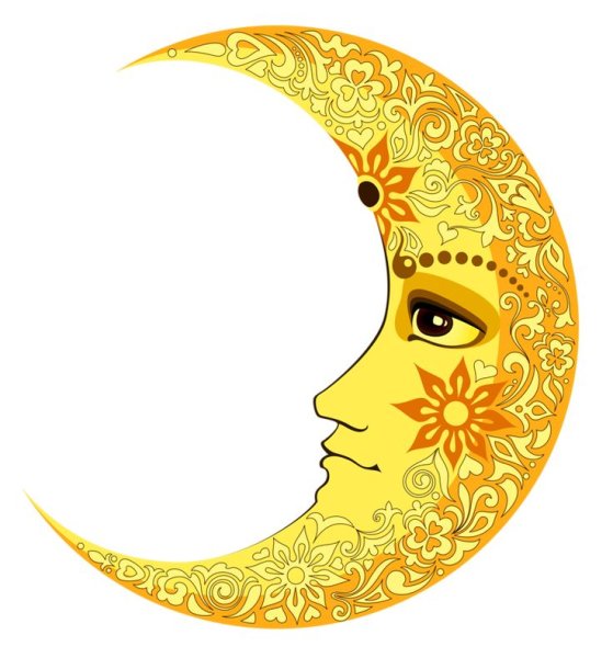 Полумесяц с лицом