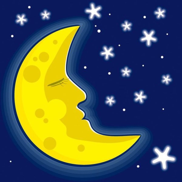 Полумесяц мультяшный