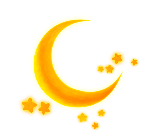 Месяц на белом фоне