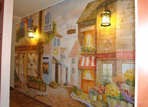 Роспись стен в городском стиле