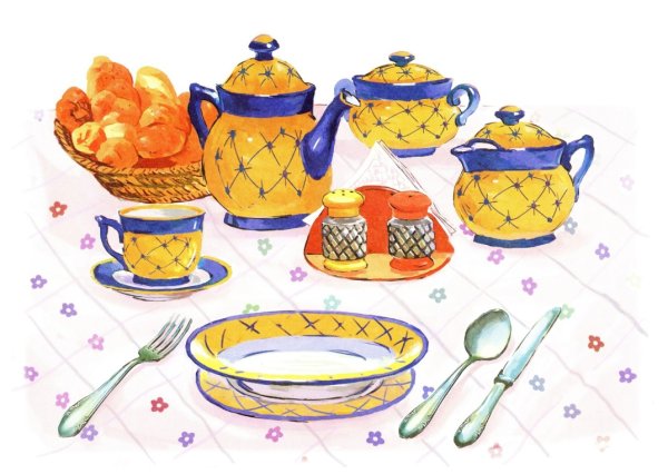 Посуда картинки для детей