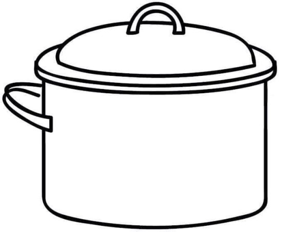 Посуда. Раскраска