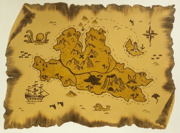 Карта клада остров сокровищ