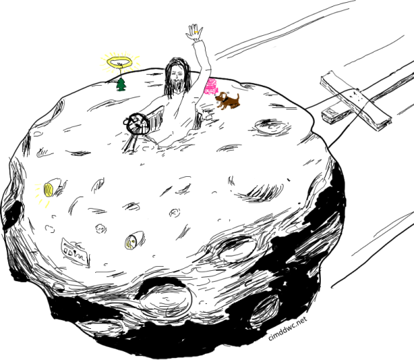 Метеорит карандашом