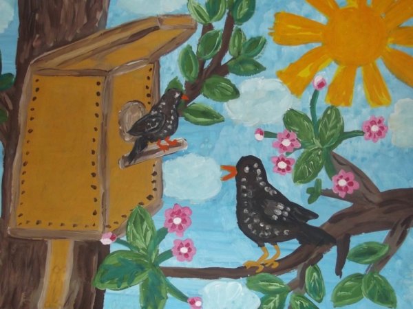 Птицы наши друзья рисунки