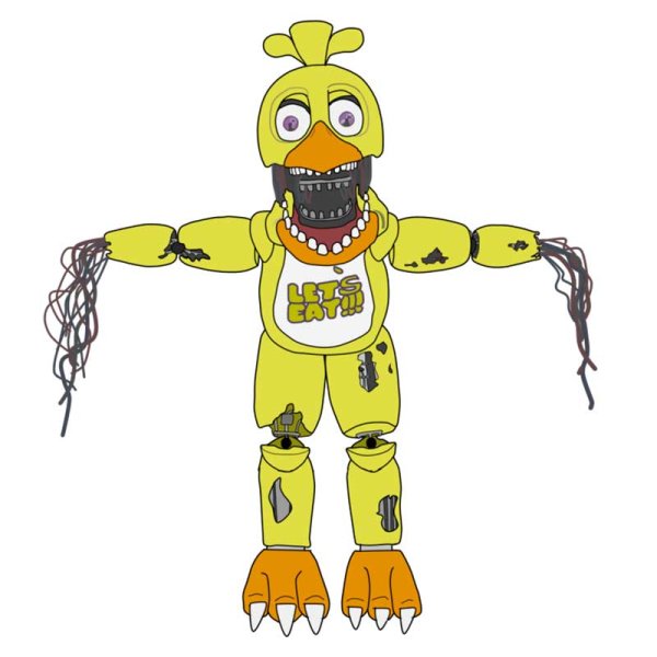 Чика ФНАФ для срисовки