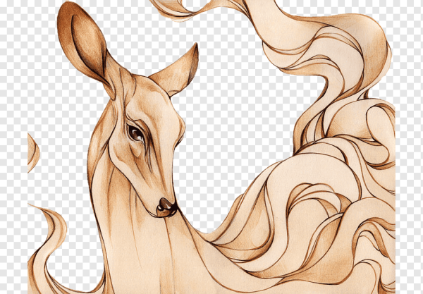 Лань стилизация